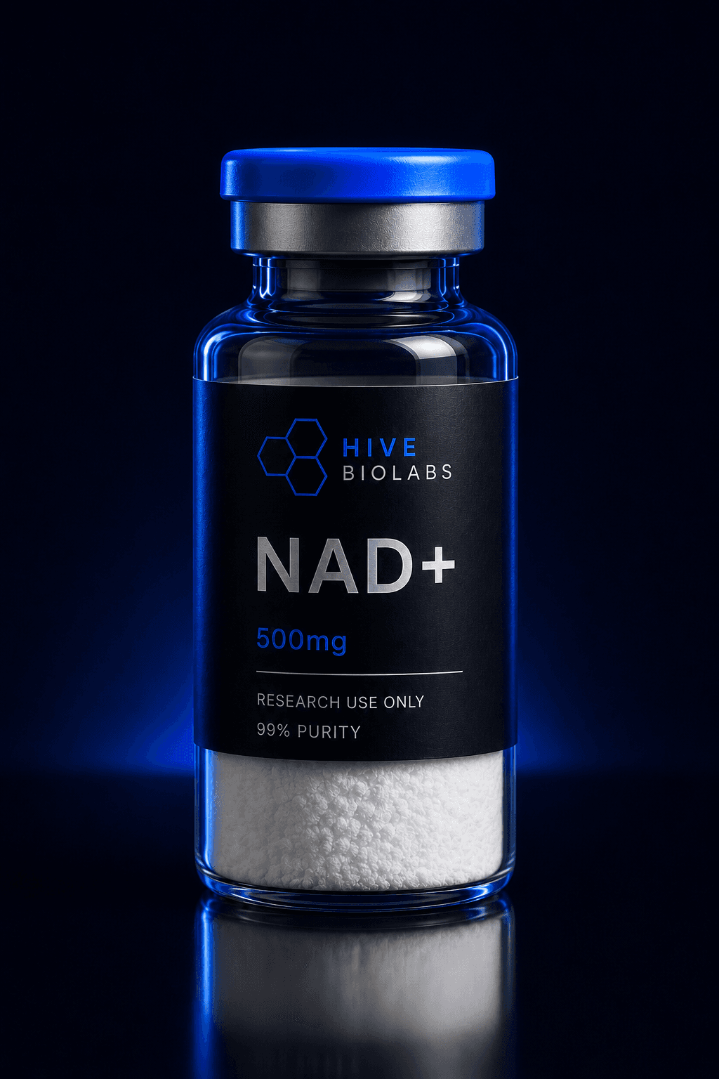NAD+ 500 mg research vial